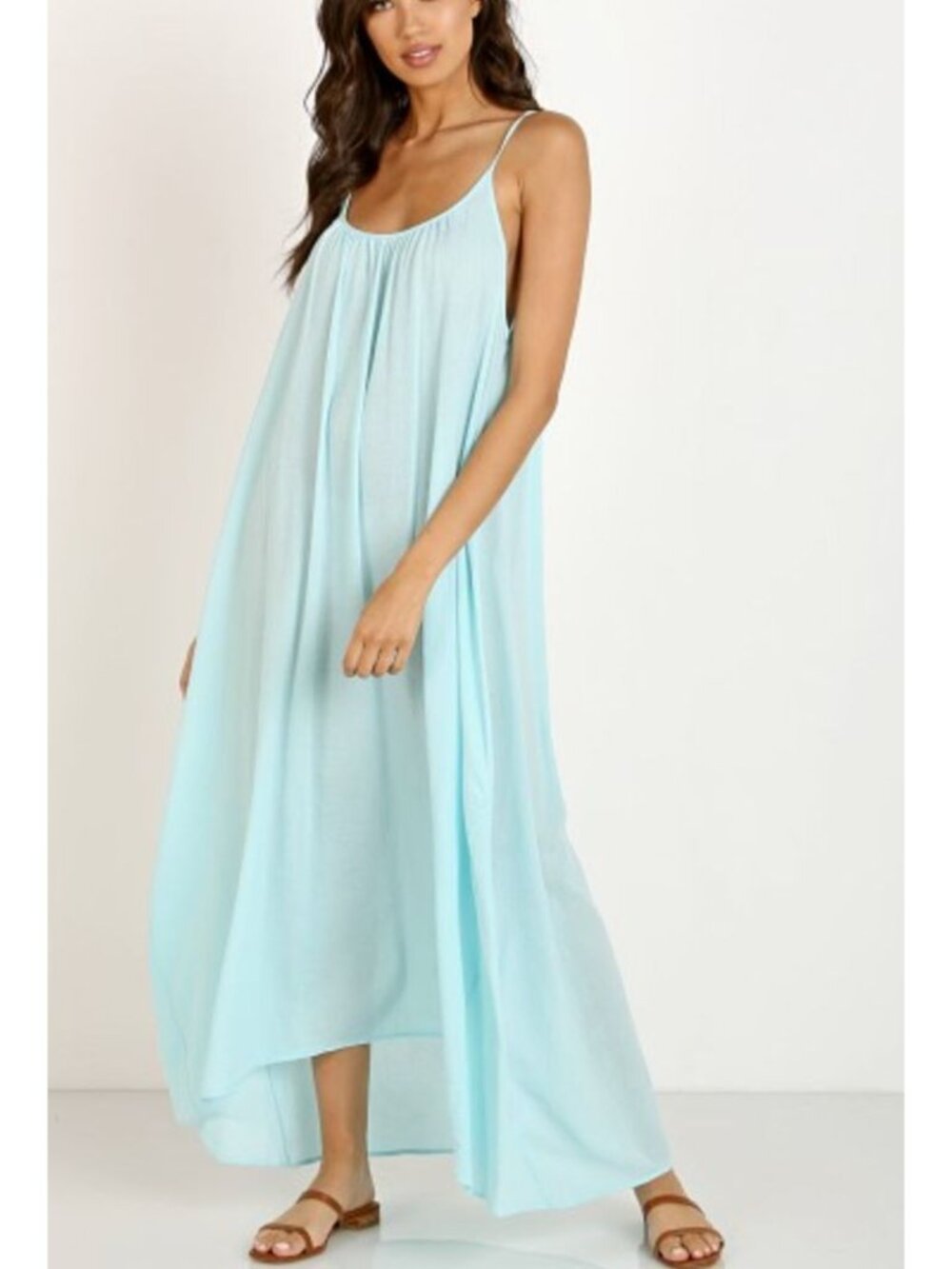 9 SEED Tulum Maxi Dress Ocean Blue OS